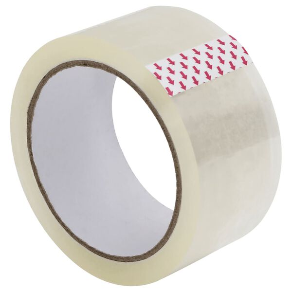 vidaXL pakketape 72 stk. 48 mm x 66 m transparent