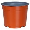 vidaXL Rund Blomsterpotte 50 stk. Terrakotta &Oslash; 10 x 8 cm Plastik