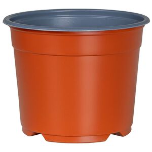 vidaXL Rund Blomsterpotte 50 stk. Terrakotta &Oslash; 10 x 8 cm Plastik