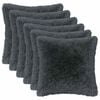 vidaXL Pude med pude HEERLEN 2 stk. Antracit PV Fleece