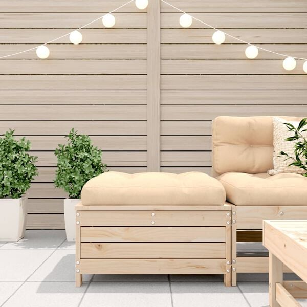 vidaXL haveskammel 62x63,5x32 cm massivt fyrretr&aelig;