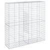 vidaXL gabionkurv med cover 200x50x200 cm galvaniseret jern