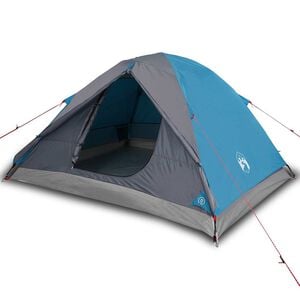 vidaXL 3-personers campingtelt vandt&aelig;t bl&aring;