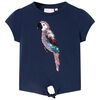 T-shirt til b&oslash;rn str. 104 marinebl&aring;