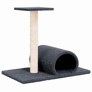 vidaXL kradsetr&aelig; med tunnel 60x34,5x50 cm m&oslash;rkegr&aring;