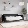 vidaXL daybed med madras 90x190 cm stof sort