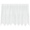 vidaXL Lace Gardin med gardiner Blomstret Hvid 100 x 200 cm Polyester