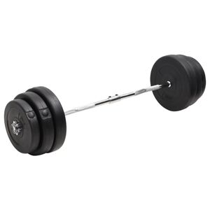 vidaXL curl-v&aelig;gtstang med skiver 90 kg
