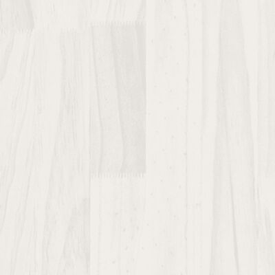 vidaXL sengeramme 90x190 cm Single massivt fyrretræ hvid