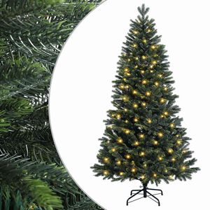 vidaXL Kunstigt Hinged Juletr&aelig; 120 cm 150 LED'er Varm hvid