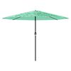 vidaXL haveparasol med st&aring;lstang 324x324x247 cm gr&oslash;n