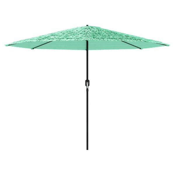 vidaXL haveparasol med st&aring;lstang 324x324x247 cm gr&oslash;n