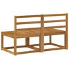 vidaXL 2 Stk Udend&oslash;rs Mellem Sofa Massivt Akacietr&aelig; Naturfarvet
