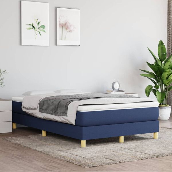 vidaXL Boxspring sengeramme 120x200 cm stof bl&aring;