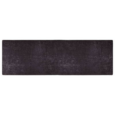 vidaXL gulvtæppe 80x300 cm skridsikkert og vaskbart antracitgrå