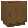 vidaXL sengebord 40x34x45 cm massivt fyrretr&aelig; gyldenbrun