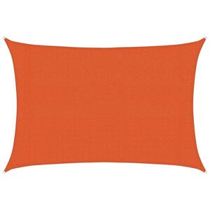 vidaXL solsejl 3x4,5 m 160 g/m&sup2; HDPE rektangul&aelig;r orange