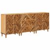 vidaXL Opbevaringsskabe 3 pcs Brun 60 x 33,5 x 75 cm Massivt mangotr&aelig;