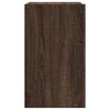 vidaXL vægskab 75x35x60 cm konstrueret træ brun egetræsfarve