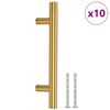 vidaXL skabsh&aring;ndtag 10 stk. 96 mm rustfrit st&aring;l guldfarvet
