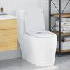 vidaXL Hurtig Udløsnings Toiletbræt Hvid 44 x 36.4 x 3.4 cm Duroplast