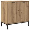 vidaXL Badev&aelig;relsesskabsunder Artisan Egetr&aelig; 60,5 x 33,5 x 61 cm