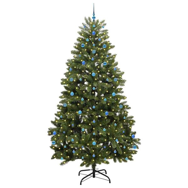vidaXL Kunstigt juletr&aelig; med 300 LED'er Gr&oslash;n 270 cm PVC og metal