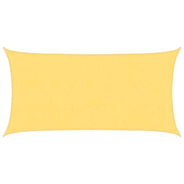 vidaXL solsejl 2,5x4,5 m 160 g/m² HDPE beige