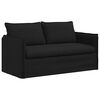 vidaXL Sofa 2 pcs Sort 196 x 82 x 85 cm Stof