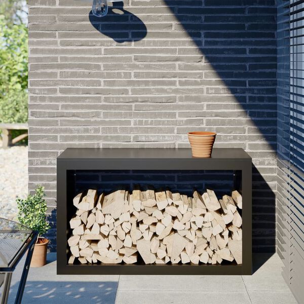 vidaXL br&aelig;ndestativ 100x40x60 cm st&aring;l sort