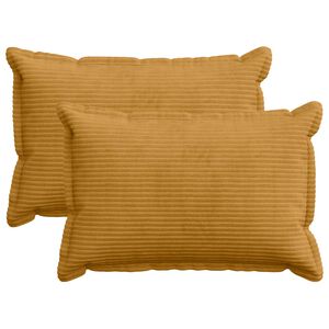 vidaXL Pudebetr&aelig;k 2 stk. HOUTEN Gul 30 x 50 cm cordfl&oslash;jl