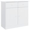 vidaXL sk&aelig;nk ALTA 77x35x73 cm massivt fyrretr&aelig; hvid