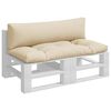 vidaXL pallehynder 2 stk. stof beige
