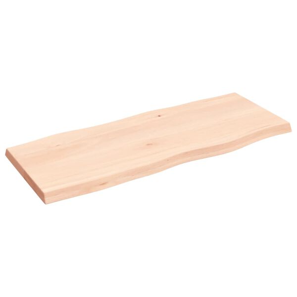 vidaXL bordplade 100x40x(2-4)cm naturlig kant ubehandlet massivt træ