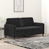 vidaXL 2-personers sofa 140 cm fløjl sort