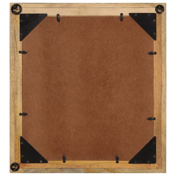 vidaXL badev&aelig;relsesskab 55x1x60 cm glas og massivt mangotr&aelig;