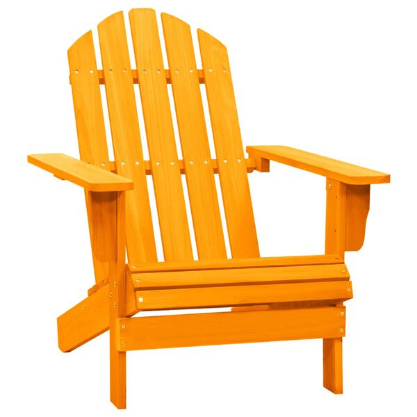 vidaXL Adirondack-havestol massivt grantræ orange