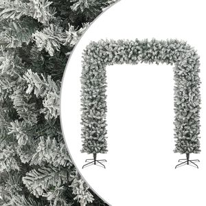 vidaXL juleguirlande med sne buefacon 240 cm