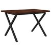 vidaXL Dining table med live edge 120 x 70 x 75 cm Massivt Akacietr&aelig;