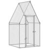 vidaXL h&oslash;nsehus 100x100x190 cm galvaniseret st&aring;l gr&aring;