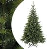 vidaXL Kunstigt Hinged Juletr&aelig; 120 cm PVC og metal Gr&oslash;n