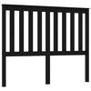 vidaXL sengeg&aelig;rde 126x6x101 cm massivt fyrretr&aelig; sort