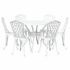 vidaXL Have Spisebordss&aelig;t 7 pcs Hvid Aluminium