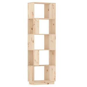 vidaXL bogreol/rumdeler 51x25x163,5 cm massivt fyrretr&aelig;