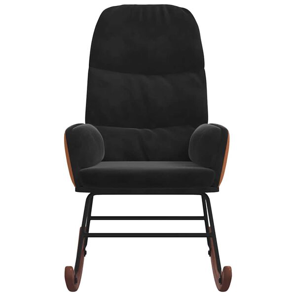 vidaXL gyngestol fl&oslash;jl sort