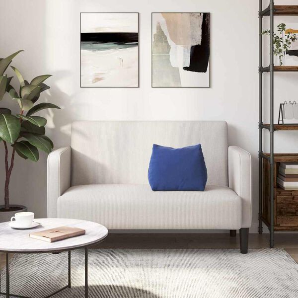 vidaXL Rygpude Politi bl&aring; 45 x 20 x 35 cm Velourstof