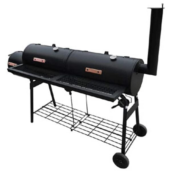 vidaXL r&oslash;gegrill Nevada XL sort