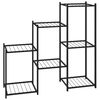 vidaXL blomsterstativ 83x25x80 cm jern sort