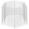 vidaXL sekskantet gabion-højbed 160x134x100 cm