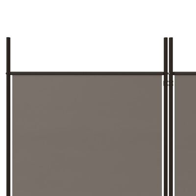 vidaXL 5-panels rumdeler 300x200 cm stof antracitgrå